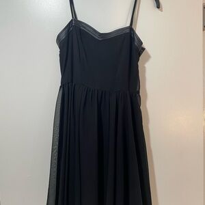 Elegant Black Spaghetti Strap Dress